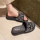  Dép Nữ đế Dày Đính Thời Trang 