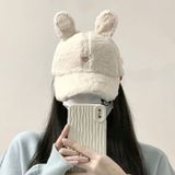  Mũ Lưỡi Trai Tai Thỏ Dễ Thương 