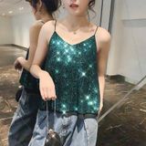  Áo 2 cổ Chữ V Dây Đính Kim Tuyến 