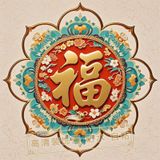  Chữ Phúc chất liệu PVC Treo Cửa 