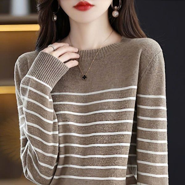  Áo Len Dài Tay Sọc Ngang 