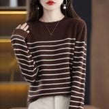  Áo Len Dài Tay Sọc Ngang 