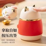  Hủ Tâm Mèo Thần Tài Nút Ấn 