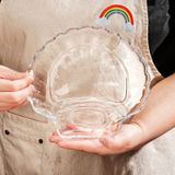  Đĩa Thủy Tinh Hình Vỏ Sò 