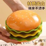  Bánh Hamburger Hình Chiếc Đĩa Đẹp 