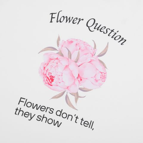 Áo Thun In Flower Question - BFTS005