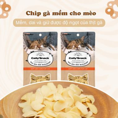  Chip gà và cá cho mèo cưng 