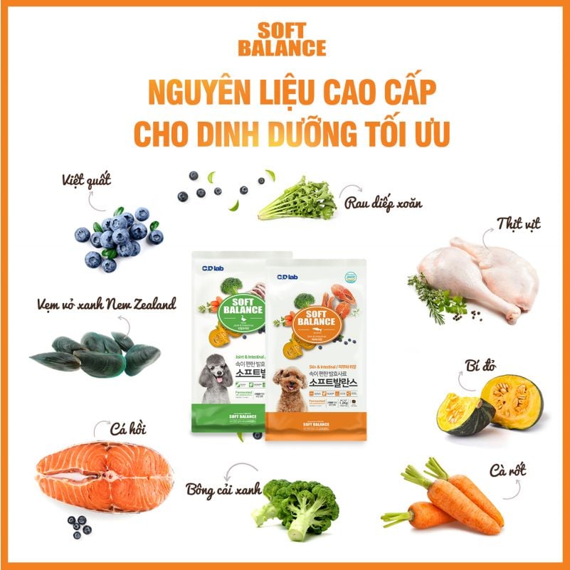  Soft Balance - Hạt mềm thức ăn cao cấp cho chó 