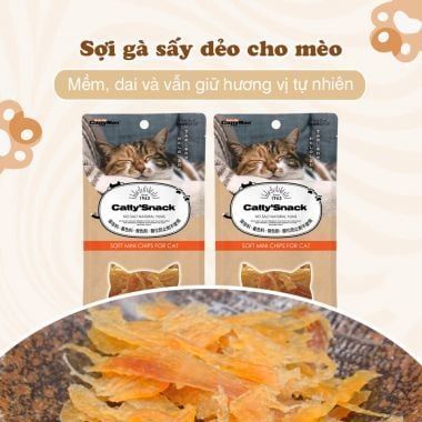  Sợi gà sấy dẻo cho mèo 