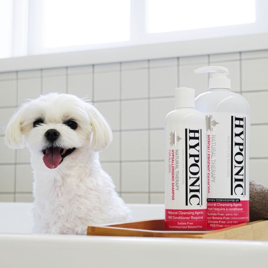  Sữa tắm cho chó cao cấp HYPONIC Hypoallergenic, dưỡng da và làm mượt lông cho mọi loại chó 