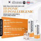  Sữa tắm cho chó cao cấp HYPONIC Hypoallergenic, dành cho chó con & chó lông ngắn 