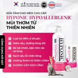  Sữa tắm cho mèo cao cấp HYPONIC Hypoallergenic, mùi thơm tinh tế từ thiên nhiên 