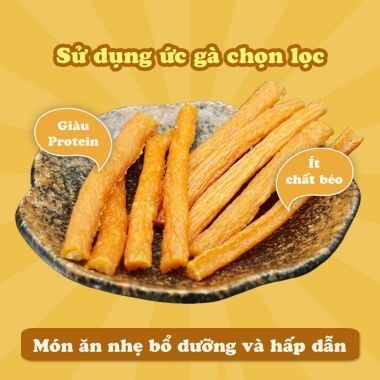  Xúc xích gà sấy 80g 