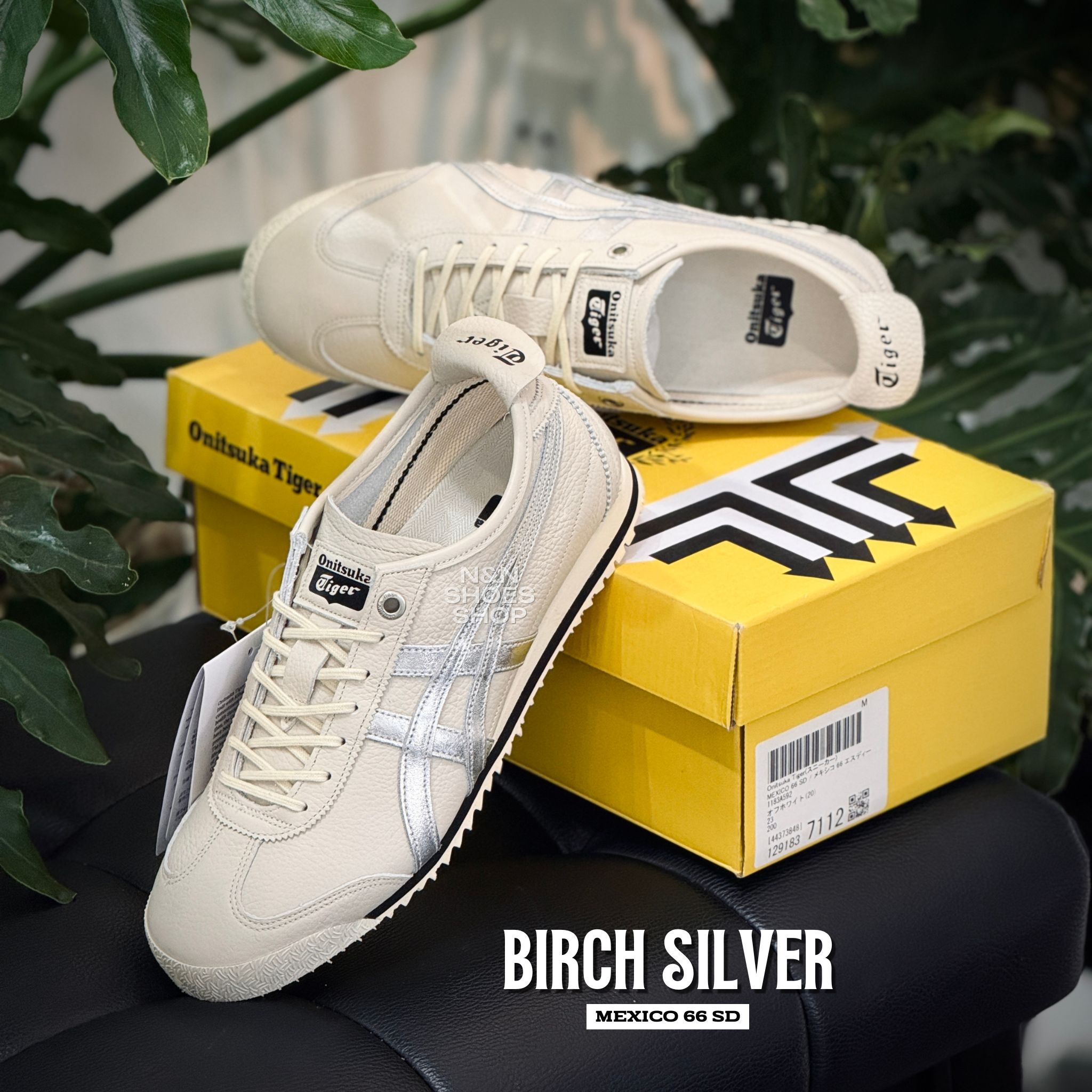 Onitsuka Tiger Mexico 66 Candy Glitter Serie Weiß Reines Silber Herren – 1183B415-100 – DE