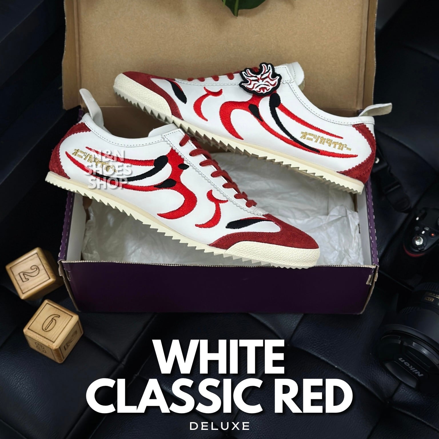 Giày Onitsuka Tiger Mexico 66 Deluxe White Classic Red