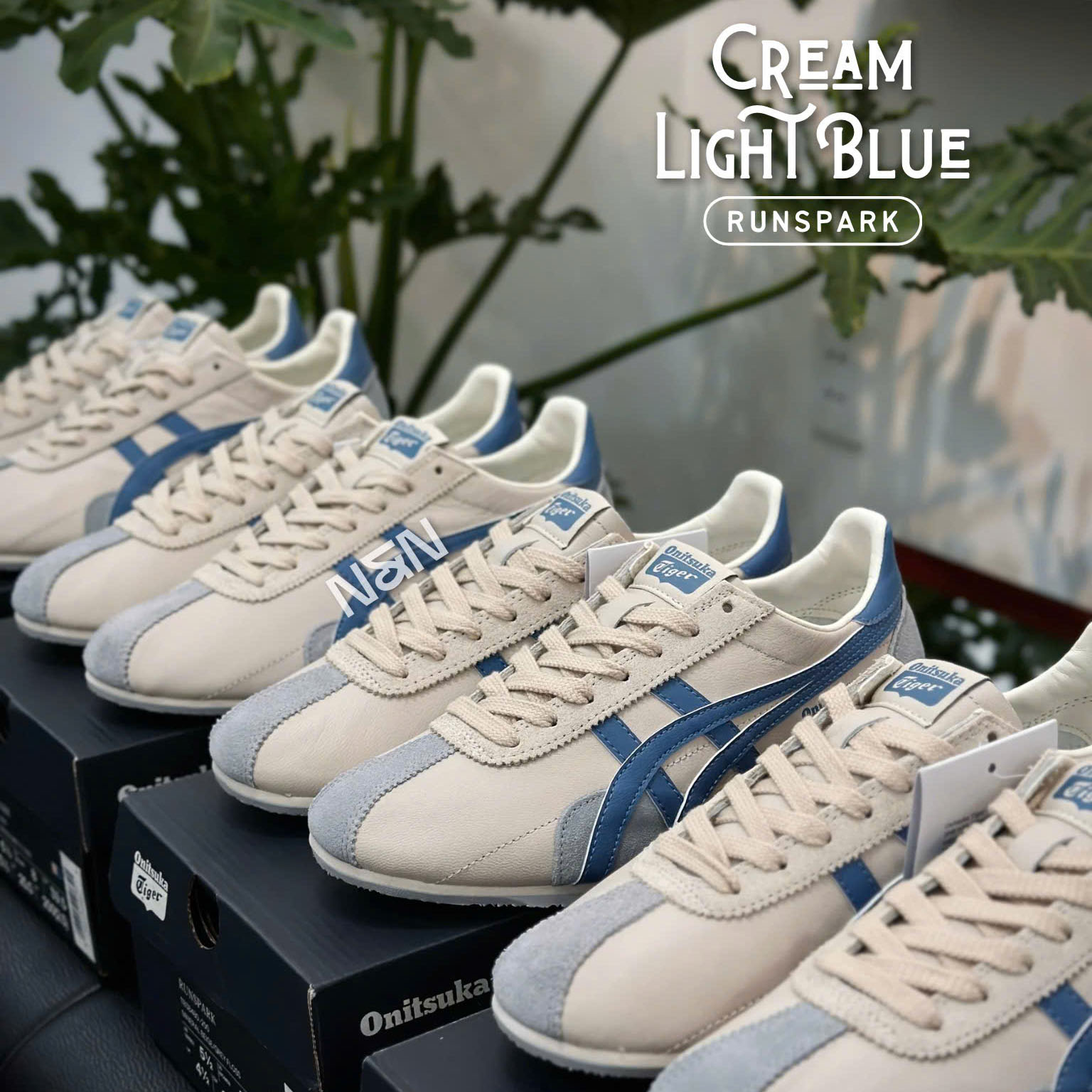 Onitsuka Tiger ★ Runspark Cream Light Blue Onitsuka Tiger Runspark Cream Light Blue | eBay