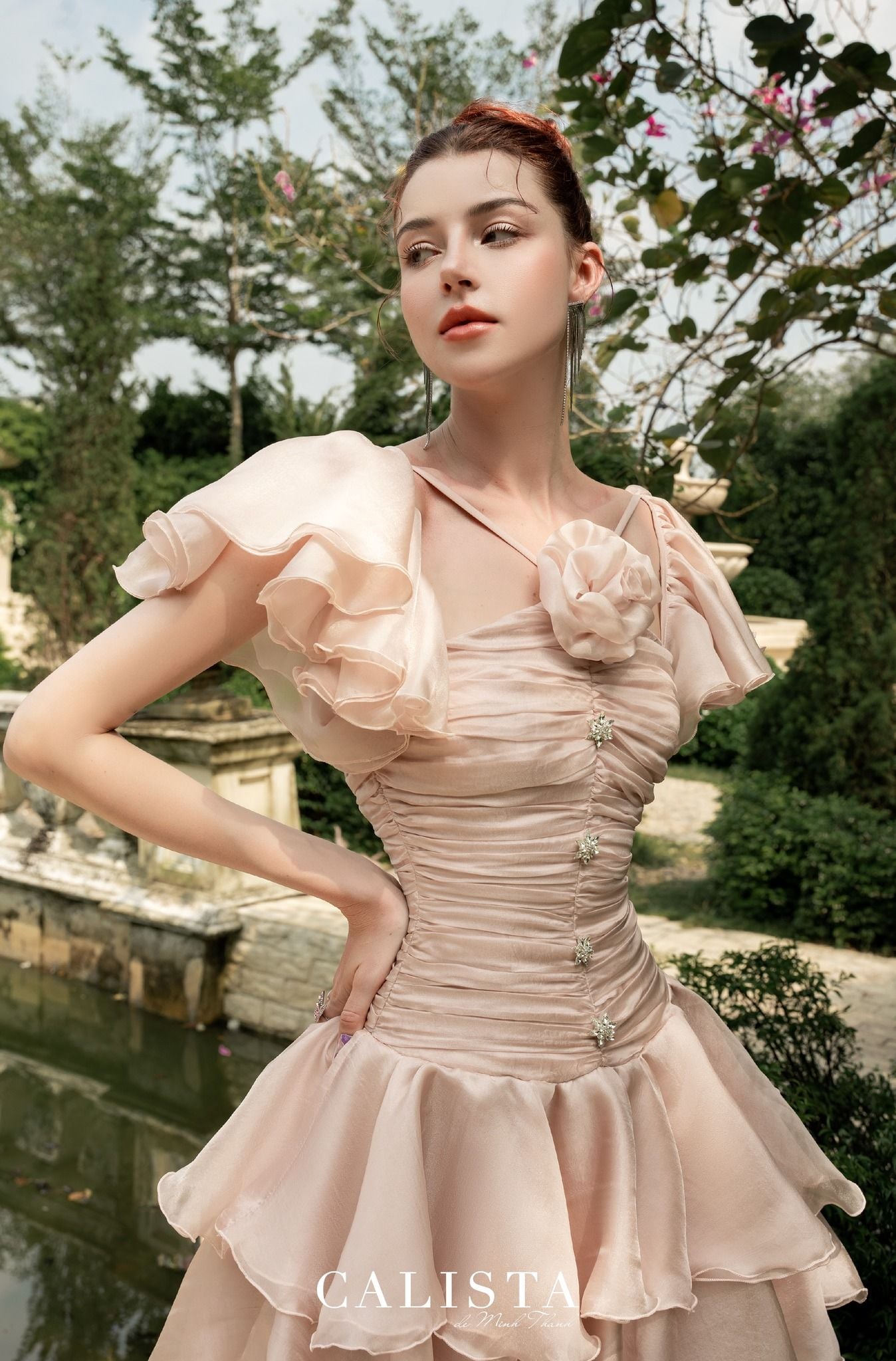  Douceur de Pivoine Mini Dress 