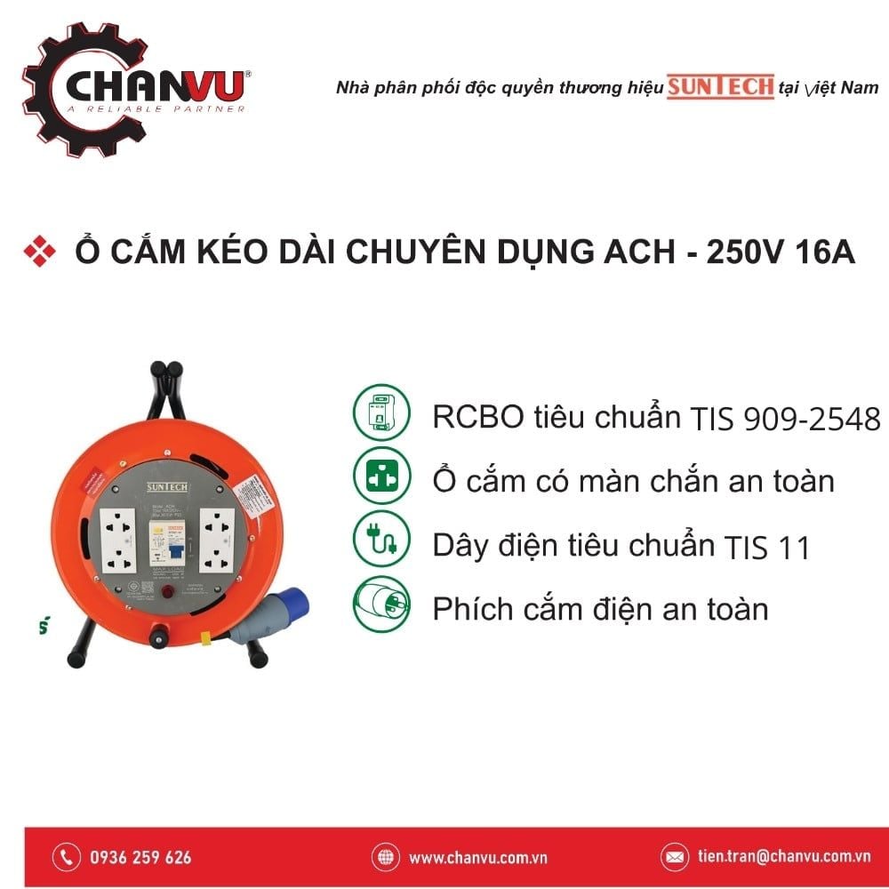  Ổ cắm điện chuyên dụng Suntech ACH1510 
