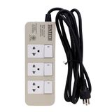  Ổ cắm điện cao cấp Suntech PG 3S 3R dài 3m chống quá tải, 3500W 250V 16A 