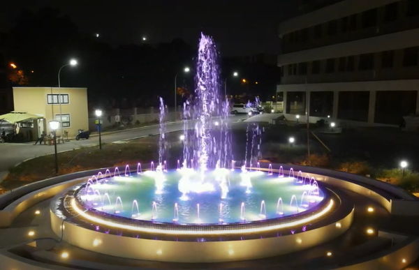  Đài phun nước hình tròn tại Bệnh Viện Vạn Phúc - KĐT Vạn Phúc City 