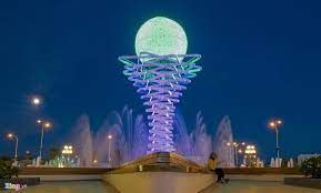  Tổ hợp đài phun kết hợp Sàn phun tại KĐT Phú Cường Kiên Giang 