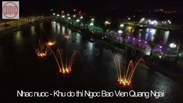  Sàn nhạc nước tại khu đô thị Ngọc Bảo Viên, Quảng Ngãi 