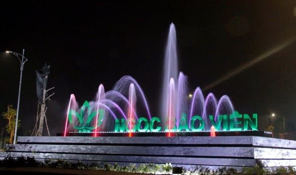  Sàn nhạc nước tại khu đô thị Ngọc Bảo Viên, Quảng Ngãi 