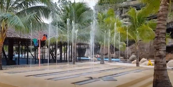  Sàn phun nước tại Khu du lịch Suối Khoáng I-Resort Nha Trang 