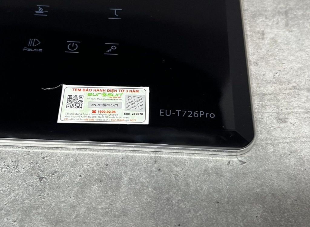 Bếp từ đôi 2 vùng nấu Eurosun EU-T726Pro