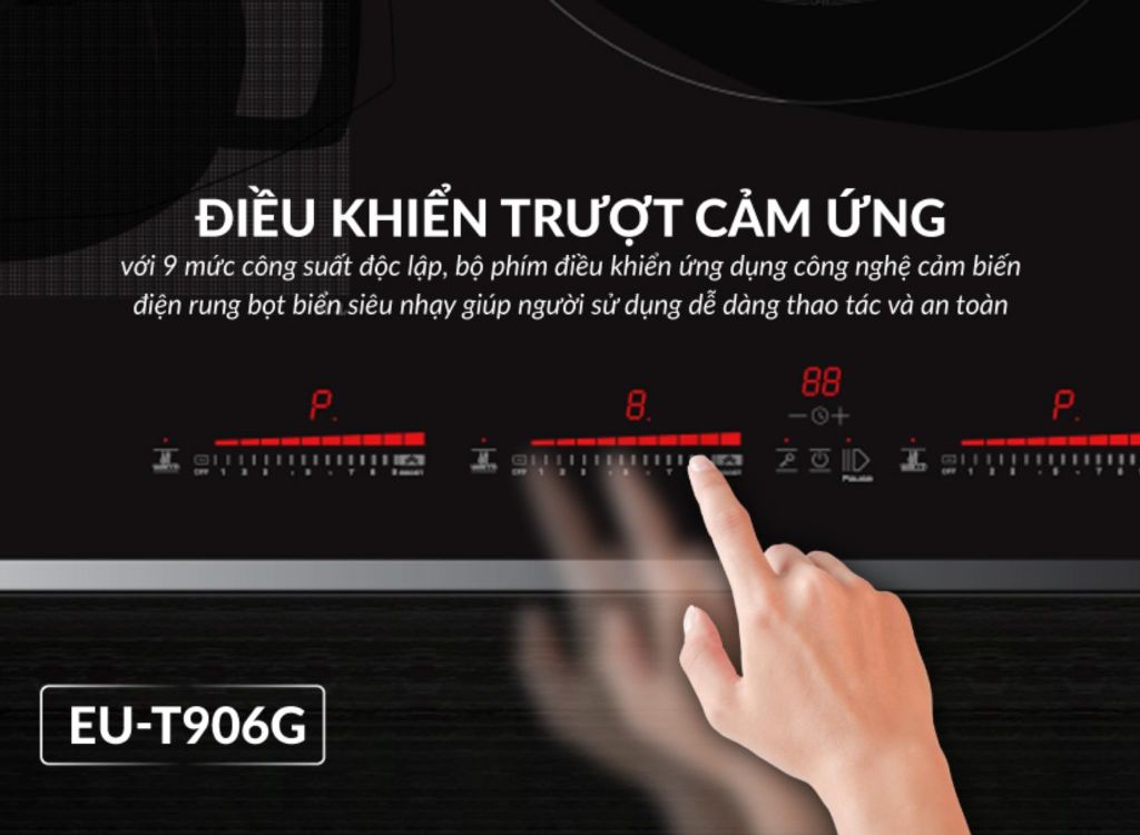 Bếp từ đôi 2 vùng nấu Eurosun EU-T710Pro