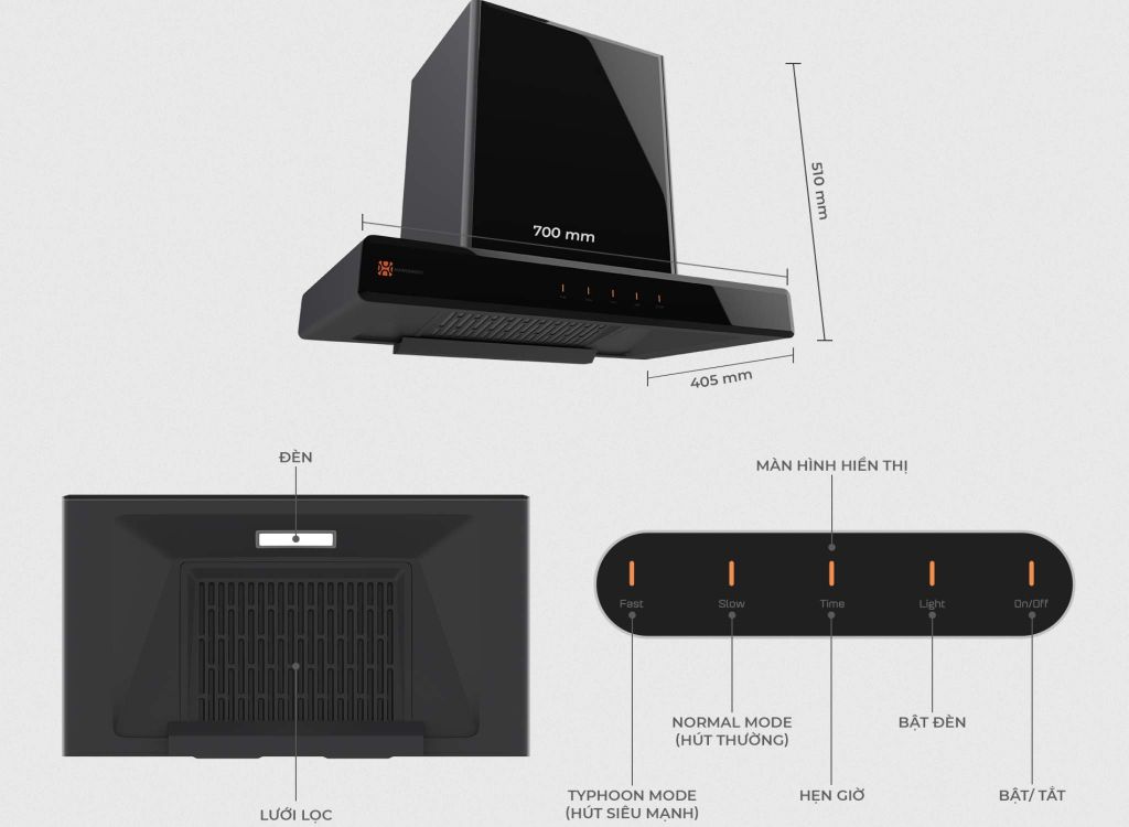 Máy Hút Mùi Hawonkoo HRH-701