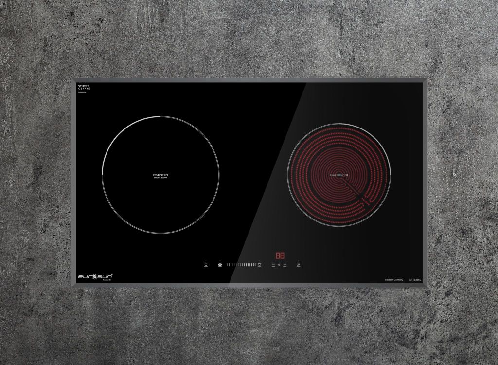 Bếp từ kết hợp hồng ngoại 2 vùng nấu Eurosun EU-TE886G