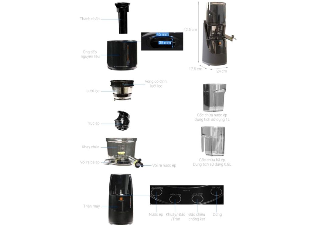 Máy Ép Trái Cây Hawonkoo SJH-045-BA