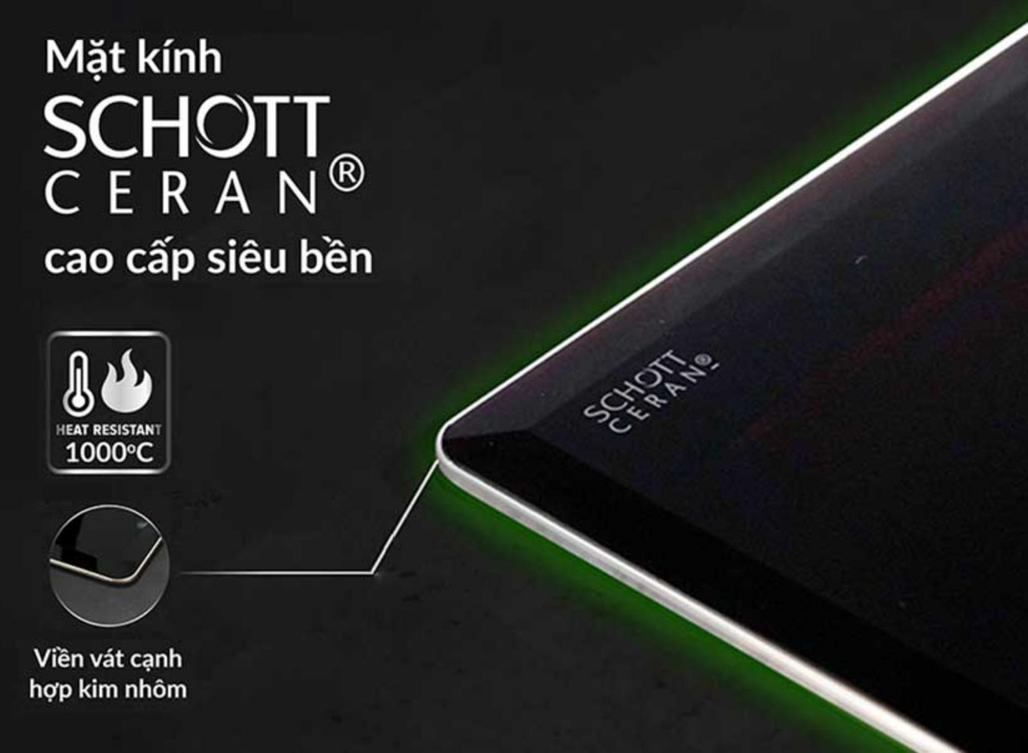 Bếp từ 2 vùng nấu Eurosun EU-T897G / Nhập khẩu Đức / Kính Schott Ceran