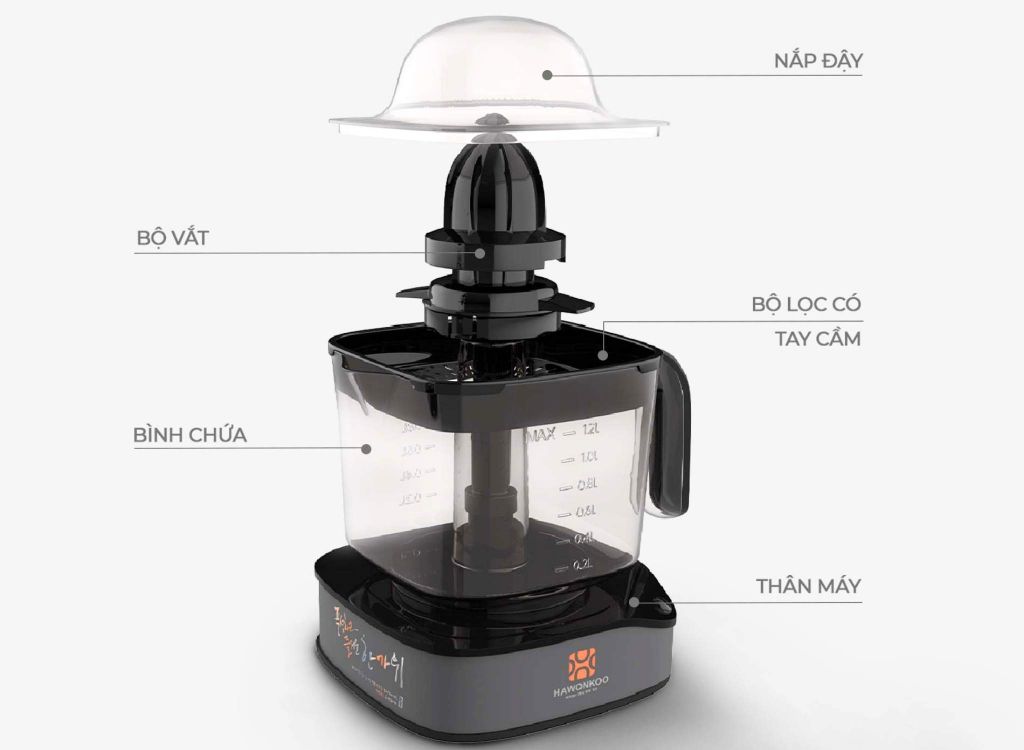 Máy Vắt Cam Hawonkoo OJH-120-GR
