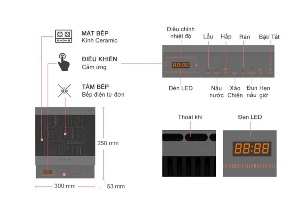 Bếp từ đơn Junger CEJ-105-I