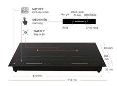Bếp từ kết hợp hồng ngoại 2 vùng nấu Junger ID-16