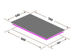Bếp gas đôi 2 vùng nấu Eurosun EU-GA279