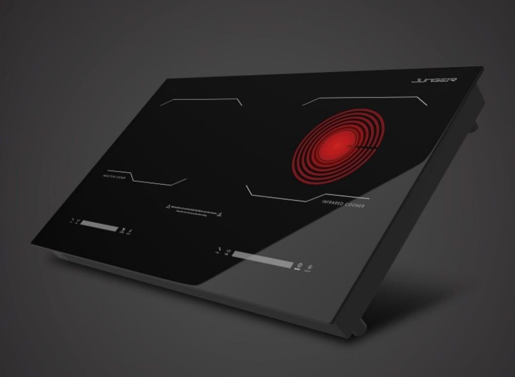 Bếp từ kết hợp hồng ngoại 2 vùng nấu Junger MK-24