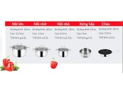 Bộ Nồi Nhập Khẩu Eurosun MC1805-VISIONS