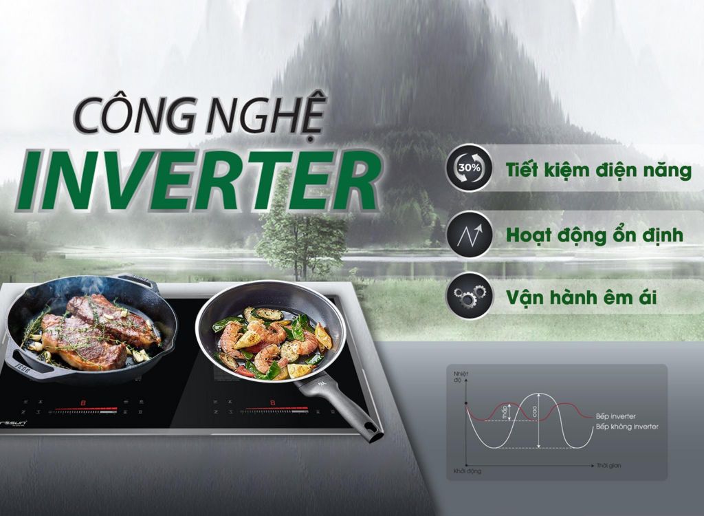 Bếp từ kết hợp hồng ngoại 2 vùng nấu Eurosun EU-TE259Max