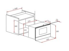Lò Vi Sóng Âm Tủ Eurosun MWO-T25EUR