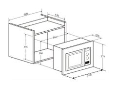 Lò Vi Sóng Âm Tủ Eurosun MWB-23EUX