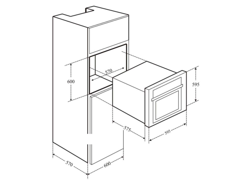Lò Nướng Vi Sóng Âm Tủ Eurosun EOV65DE
