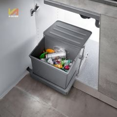 Thùng Rác Đơn 16L Cánh Mở Ray Bi Garis GW03.16