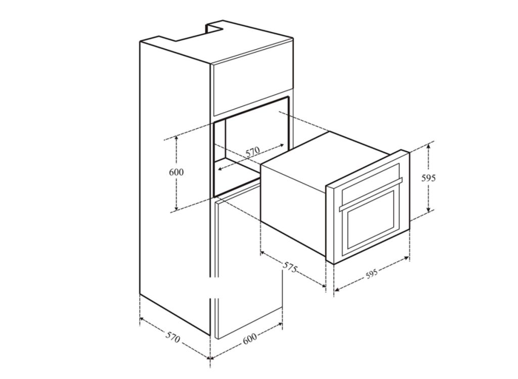 Lò Nướng Vi Sóng Âm Tủ Eurosun EOV65ME