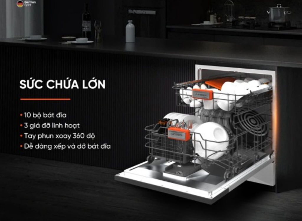 Máy Rửa Bát Đĩa 10 Bộ Junger DWJ-100