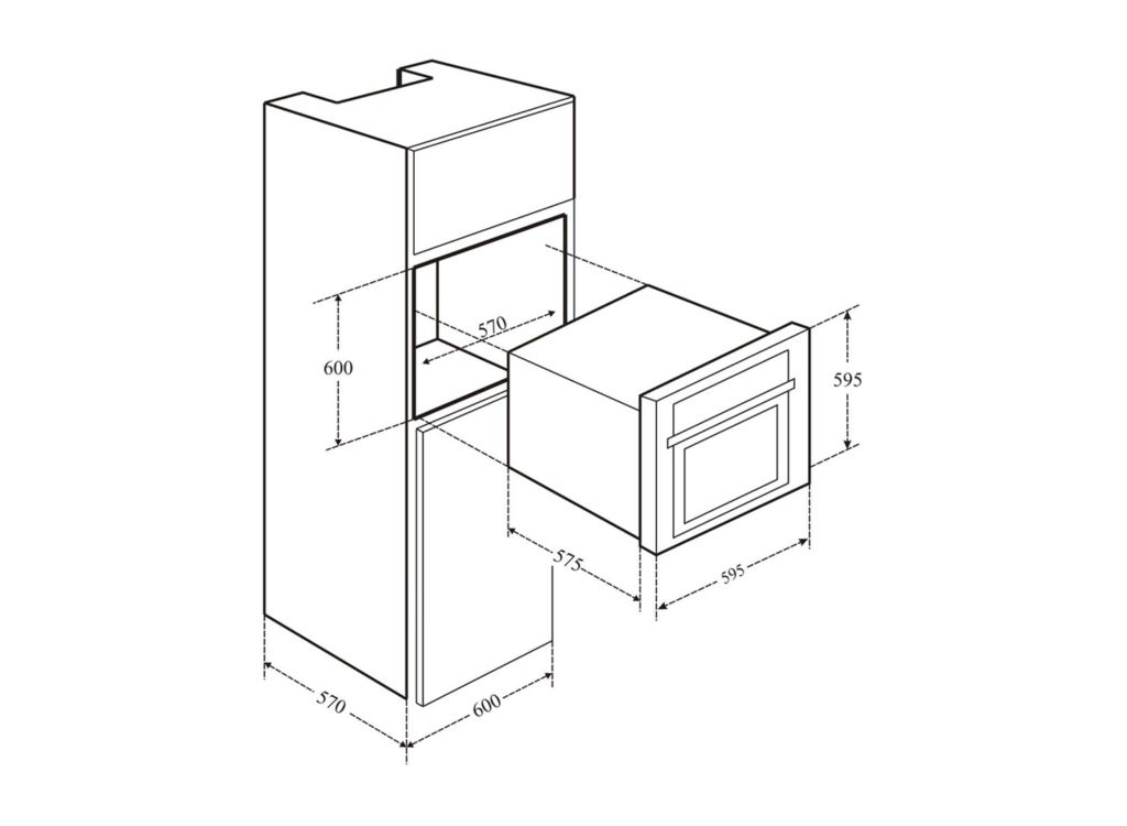 Lò Nướng Vi Sóng Âm Tủ Eurosun EOV65PLUS