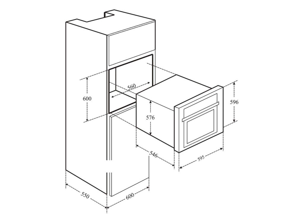 Lò Nướng Vi Sóng Âm Tủ Eurosun EOV72DE