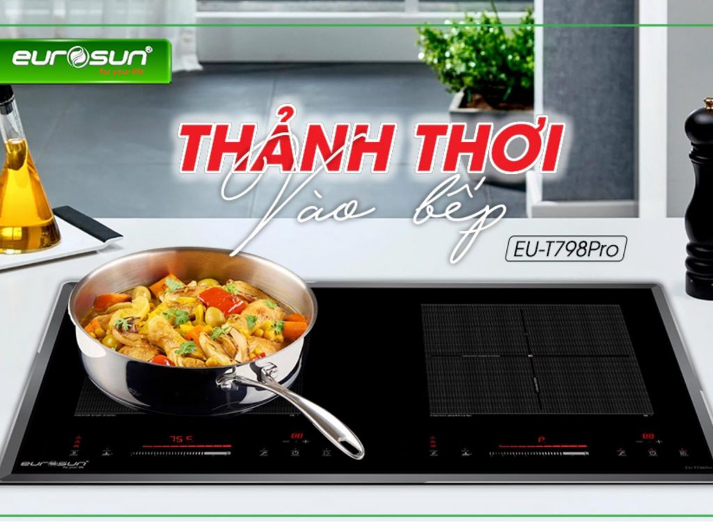 Bếp từ đôi 2 vùng nấu Eurosun EU-T798Pro